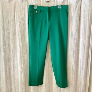 LOFT riviera slim ankle pants green size 8